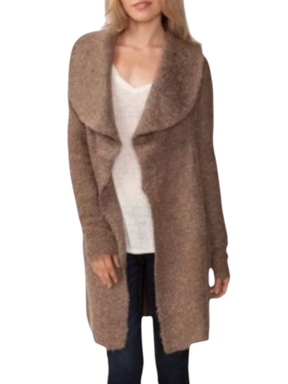 JOIE Yanet Drape Front Long Cardigan in Topaz Size  Size XS